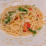 Gioia in Bocca - スパゲッティ　ズワイガニと水菜•トマト•カラスミ