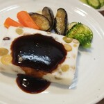 キッチン ブルー グローブ - 反対側から、５種豆が目立ちます