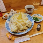 Teuchi Udon Fuugetsu - かしわ天ざる(ミニ) 900円