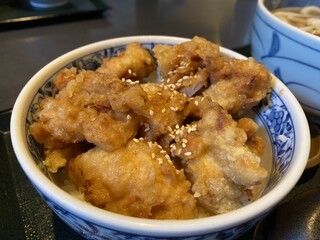 うどん家 こむぎ - ミニかしわ天丼