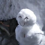 寿し芳 - おまけ   雪だるま。