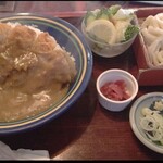 六助うどん - カツカレー定食 1265円！