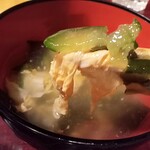 中国家庭料理 楊 - キュウリが入ったスープ　あっさり目