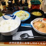 Matsuya - たっぷり明太タルタルチキン定食（ライス大盛）840円