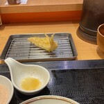 まきの - イトヨリダイの天ぷら。