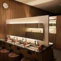 レストラン雪峰 - 食後にお風呂も入ってきました。お風呂はもちろん、パウダールームもおしゃれできれいです。