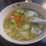 三陽 - 野菜スープ  400円