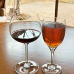 プティレストラン グーテ - グラスワイン赤＆ジンジャーエール辛口