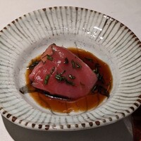 NK 蕎麦屋の二階 - 本日のお造里　トロのニラ醤油