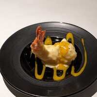 NK 蕎麦屋の二階 - 本日の揚げ物　海老のマンゴーマヨネーズ