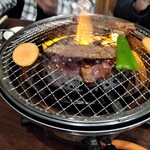 牛チャン - カルビとレバー　焼き焼き