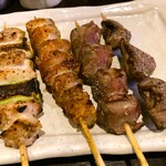 鳥十 - お任せ5串