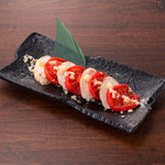 トマトと長芋の干物 カプレーゼ風