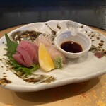 さきや - 夜の部の、刺身盛り合わせを食べてみたいんですYO〜‼︎