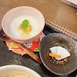 ばんばそば - 手造りブランマンジェ　そば茶カラメルソースがけ