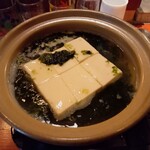ごぼうのてっぺん - 青のり出汁豆腐