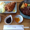 Resutoran Juujiro - チキンカツとカルビ焼肉定食 1530円