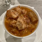 ITALIAN BAR BASIL - 本日の煮込み　辛い鶏肉とごぼう