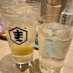 Taishuu Sushi Sakaba Sushimadume - ジムビームハイボールと忍者氷の角ハイボール