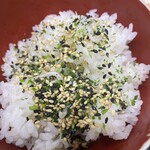 一やのごはん - ご飯に掛けてみました