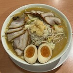 Kourakuen Chibaoyuminoten - 【限定】メガたんめん 味噌  麺大盛り  味玉 130円