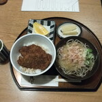 Fuku soba - ミニソースカツ丼おおろしそばセット