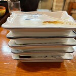 お食事の店萬福 - おかわり刺身の皿