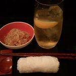 そばびより 朱月庵 - ハイボール＆お通し