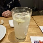酒蕎庵 海田 - 0次会、生搾りレモサワ
