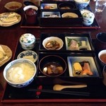 Yufu No Gousai Gakukan - 湯葉と地野菜のせいろ蒸し膳 ￥2100