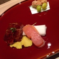 吉星 - 煮凝り、からすみ、白子揚げ