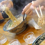 Ramemmisoya - 手前は石臼味噌で奥が味噌ラーメン