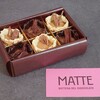 MATTE Bottega del Cioccolato - WAFFLE (ワッフル) [6個入り] (2400円)。チョコベース3個とホワイトチョコベース3個の組合わせ。アーモンドパウダーの香ばしさが際立つ美味しさ。