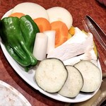 焼肉 スタミナ苑 - 野菜焼き