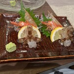 創彩和房ふじた - 活車海老刺身 1匹450円