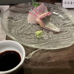 創彩和房ふじた - しまあじ刺身 1200円