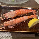 創彩和房ふじた - 活車海老塩焼き 1匹450円