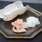 日本料理 TOBIUME - 宇部のミル貝と、芦屋の甲烏賊