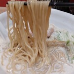 ふく流らーめん 轍  - 中細ストレート麺