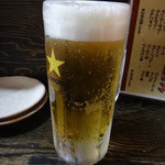 Iseji - 生ビールはサッポロ黒ラベルです
