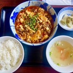 四川料理 蜀彩 - 麻婆豆腐定食1100円