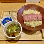 麦の夜明け - 鴨と山椒のつけ麺 1500円　※春限定メニュー