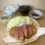 とんかつ野崎 - 牛ヒレカツレツ定食