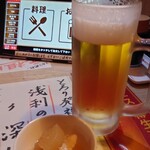 Sakanaryouri Taishuukappou Torori - お通しとビール