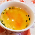 さわやか 湖西浜名湖店 - 付属のスープ