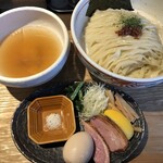 鴨出汁中華蕎麦 麺屋yoshiki - 鴨出汁手揉み昆布水つけ蕎麦(塩)