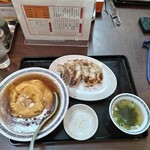 萬来軒 - 天津飯・餃子セット