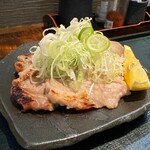 旬庵 - 豚バラ塩麹焼きと刺身定食(\1,200) 豚バラ塩麹焼き