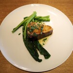 スガハラ - 鰤 ソテー + 茎立菜（くきたちな）