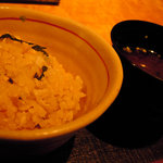 個室ふるけん - マツタケと白身魚の炊き込みご飯